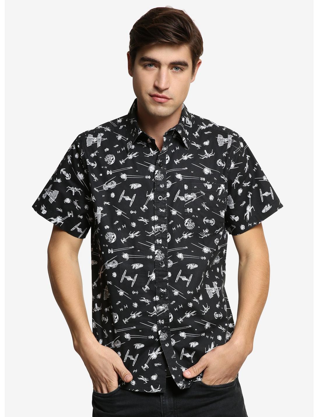 Star Wars Fighter All Over Print Button Down, MULTI, hi-res