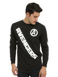 Marvel Avengers Moto Long-Sleeved T-Shirt, BLACK, hi-res