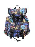 Disney Beauty And The Beast Stained Glass Slouch Backpack, , hi-res