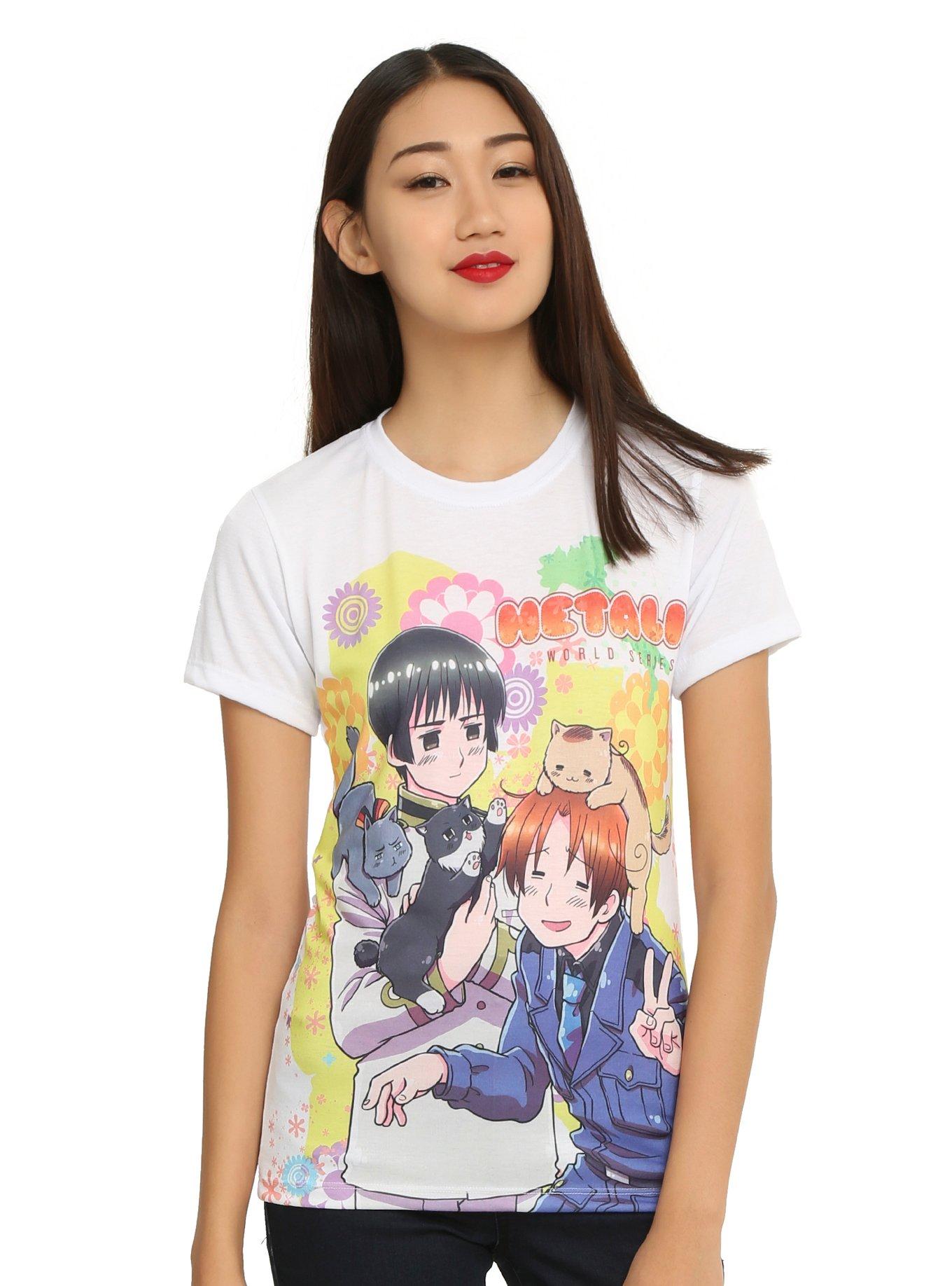 Hetalia: World Series North Italy & Japan Sublimation Girls T-Shirt, , hi-res