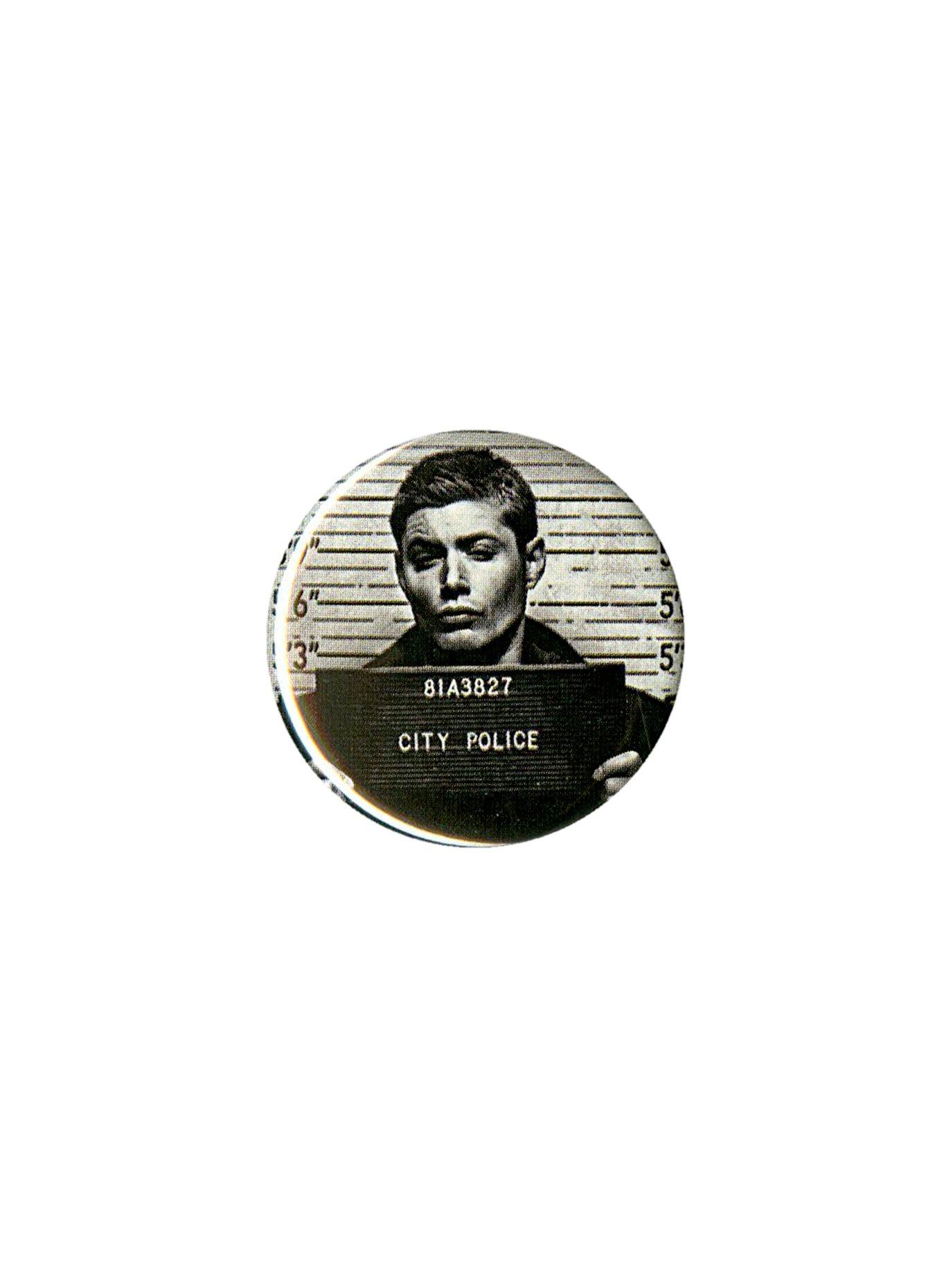 Supernatural Dean Mugshot Pin, , hi-res