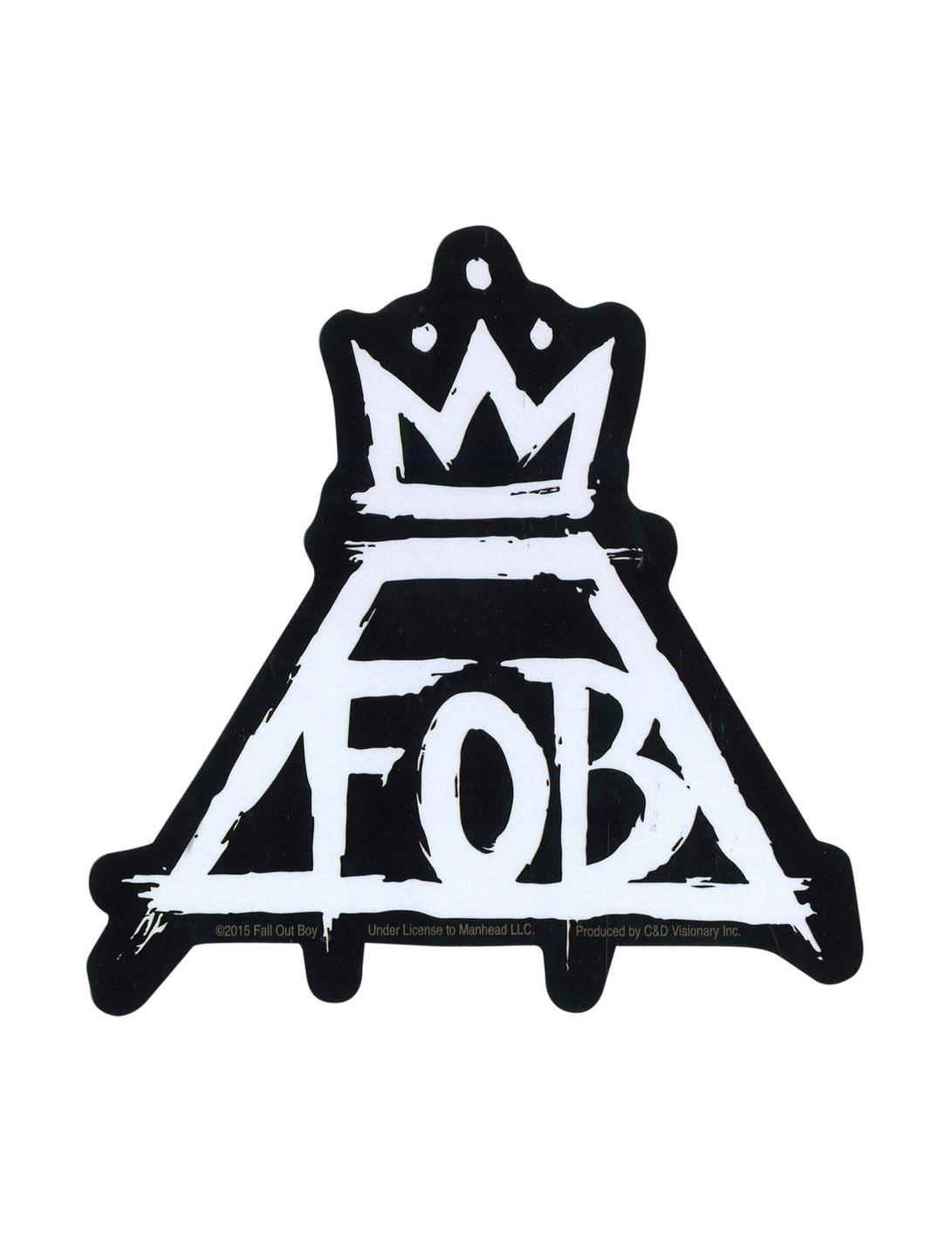 Fall Out Boy Crown Sticker, , hi-res