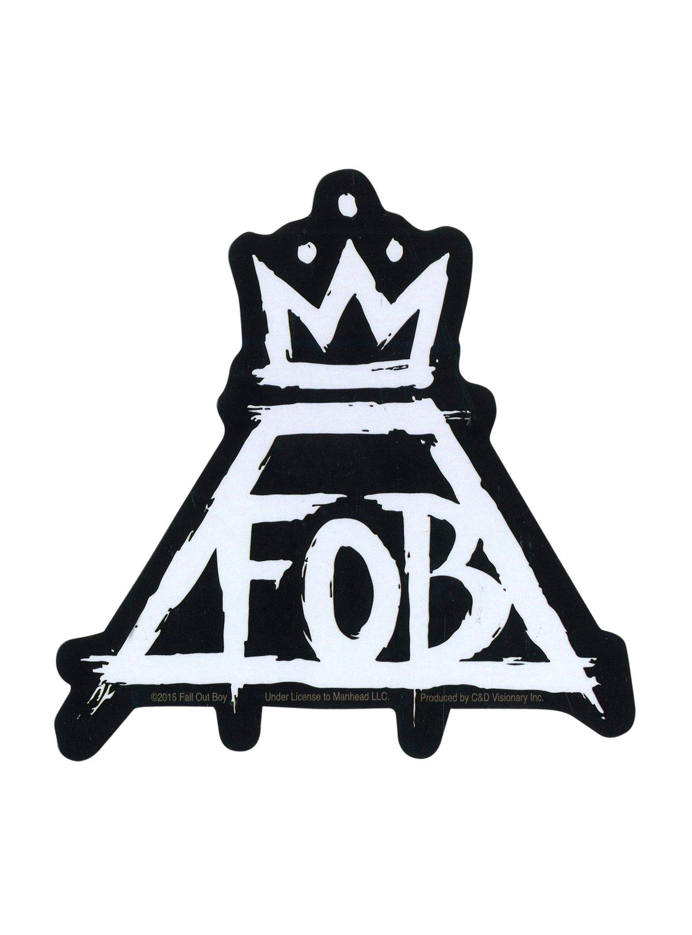 Fall Out Boy Crown Sticker, , hi-res