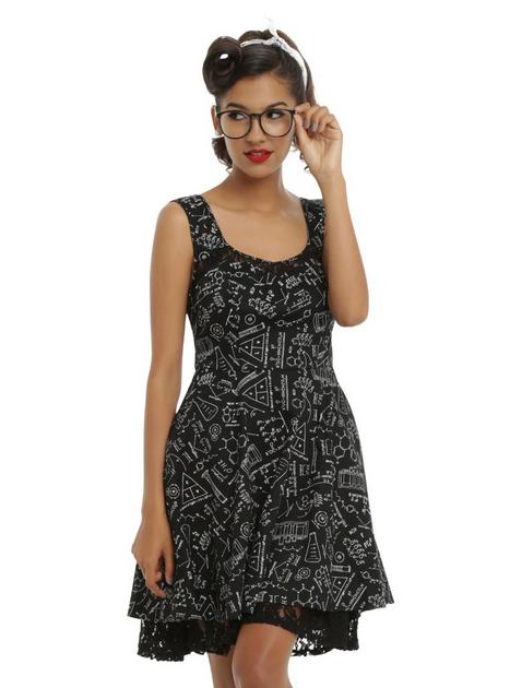 Science Fit Flare Dress Hot Topic