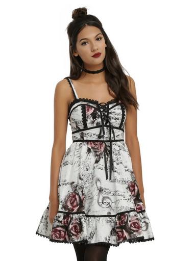 Floral Music Dress | Hot Topic