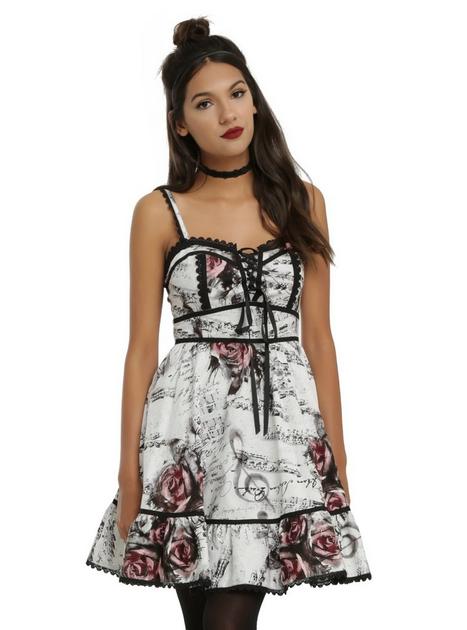 Floral Music Dress Hot Topic