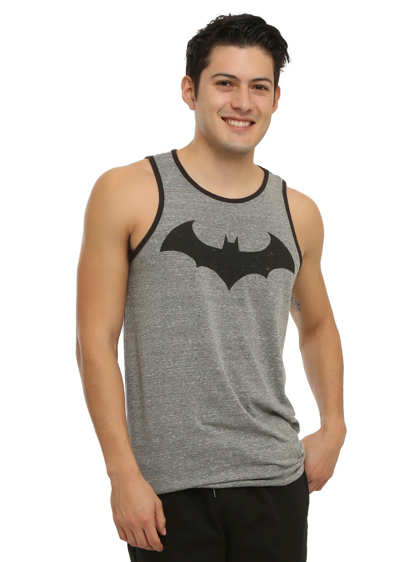 DC Comics Batman: Hush Logo Tank Top, GREY, hi-res