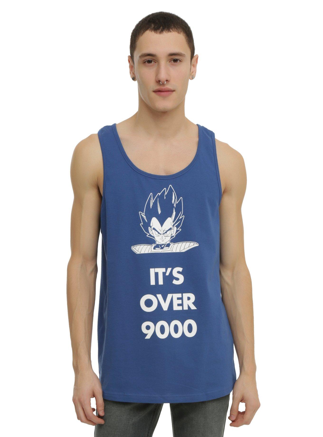 Dragon Ball Z It's Over 9000 Tank Top, BLUE, hi-res