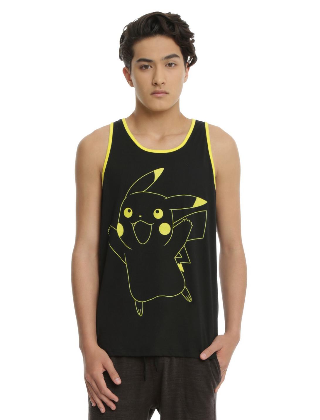 Pokemon Pikachu Tank Top, BLACK, hi-res
