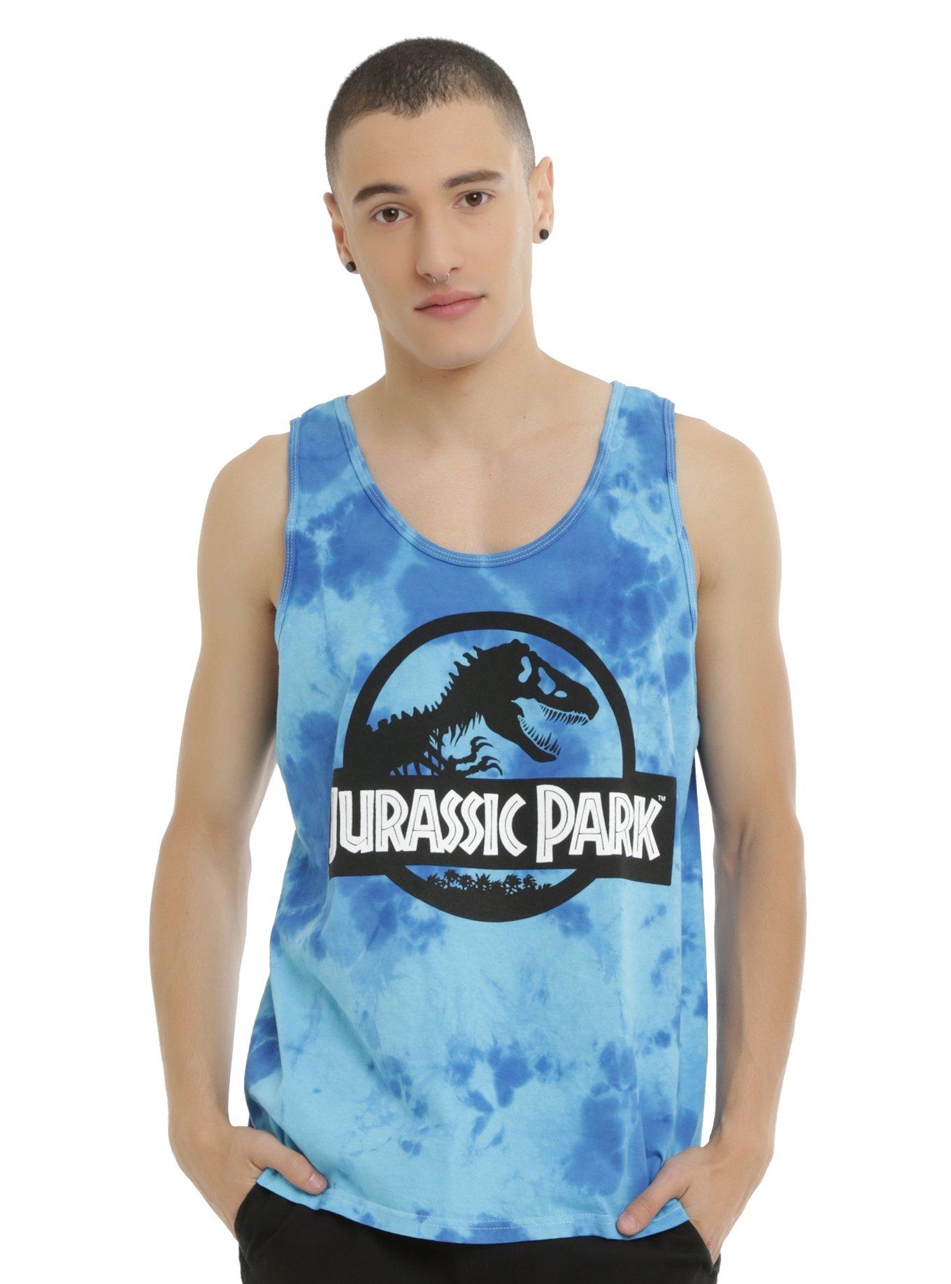 Jurassic Park Tie Dye Logo Tank Top, MULTI, hi-res
