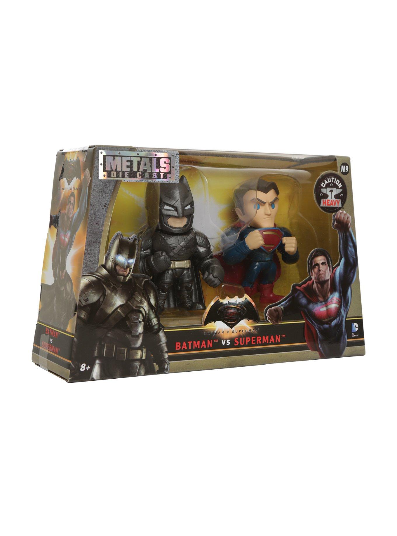DC Comics Batman V Superman Batman Vs Superman Die-Cast Metal Figure Twin Pack, , hi-res