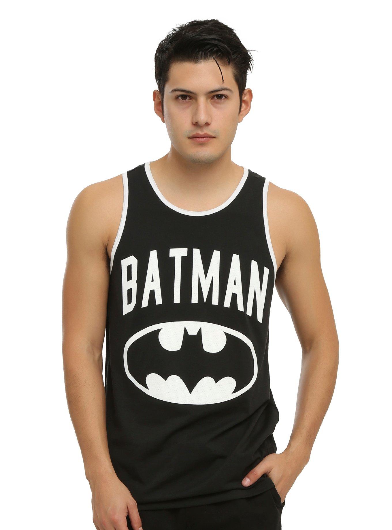 DC Comics Batman Varsity Tank Top, BLACK, hi-res