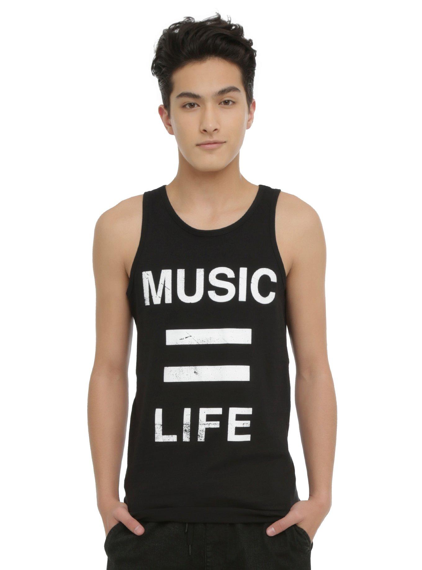 Music = Life Tank Top, BLACK, hi-res