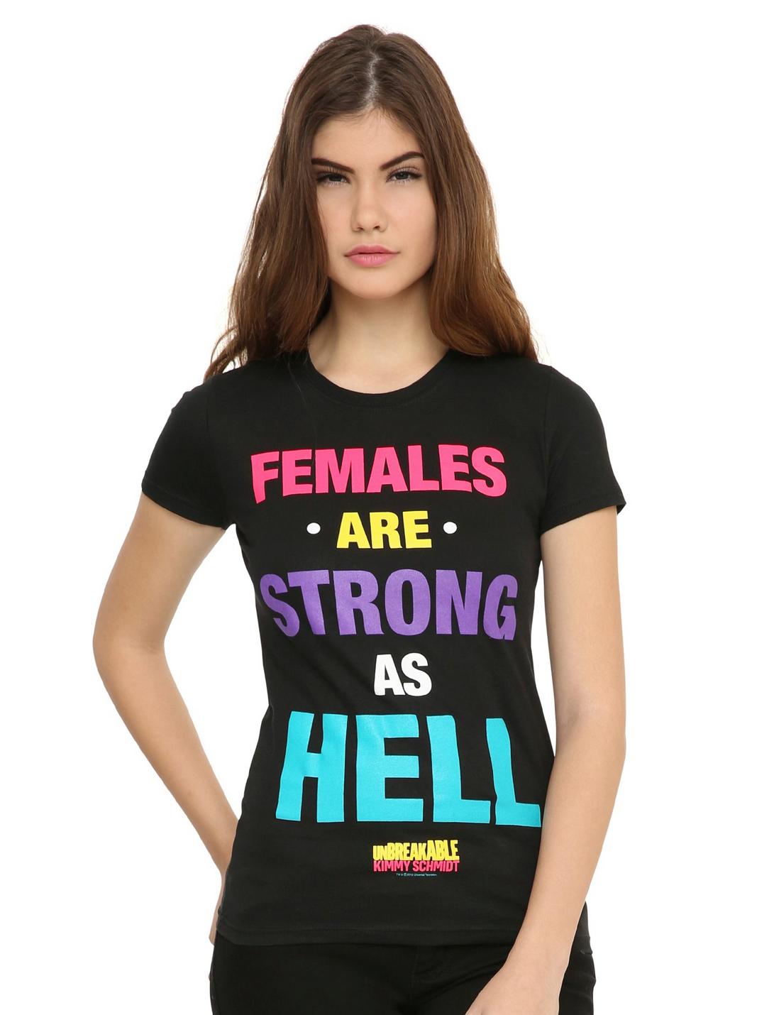 Unbreakable Kimmy Schmidt Females Are Strong As Hell Girls T-Shirt, , hi-res