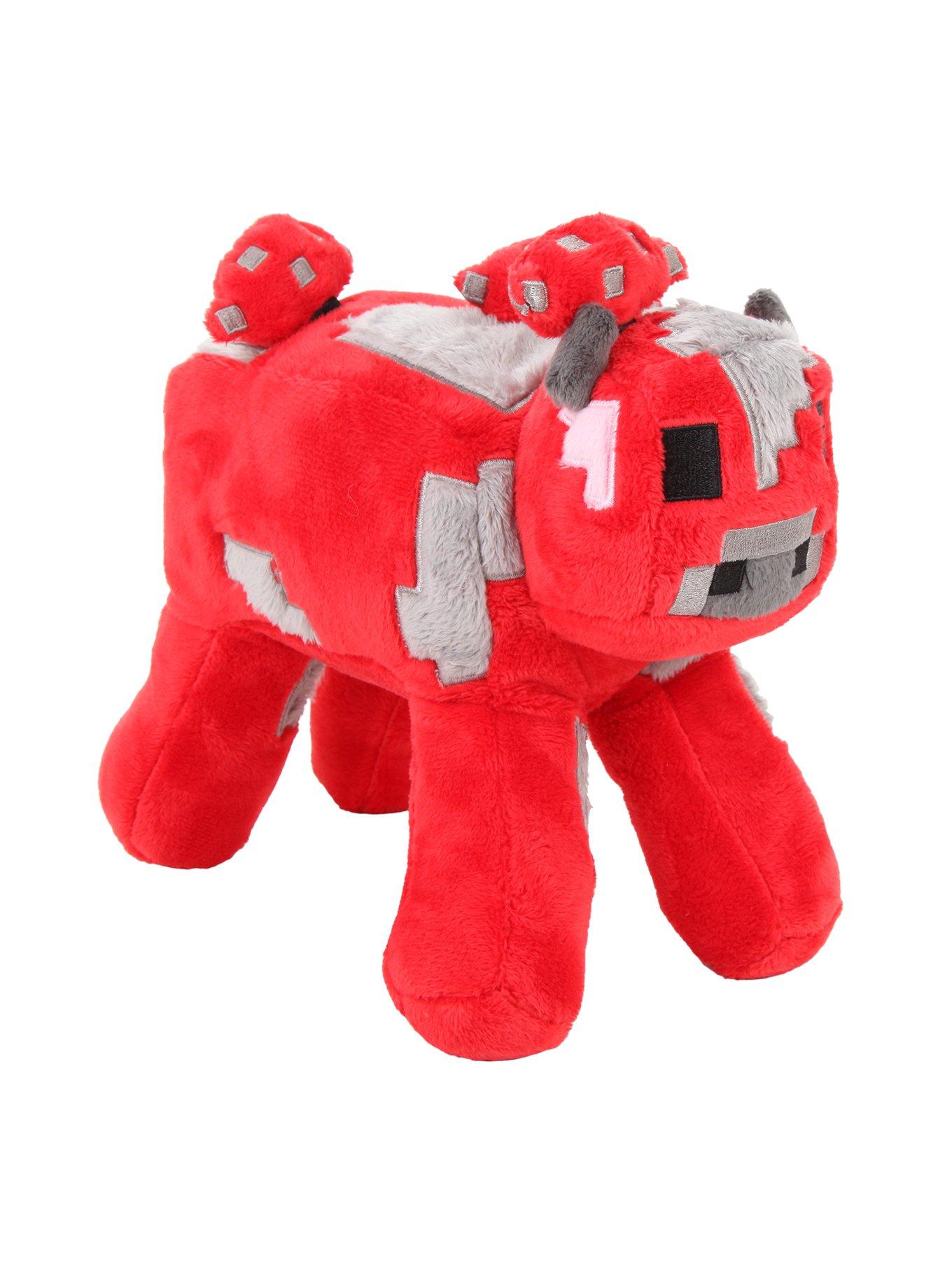 Minecraft Baby Mooshroom Vermelho Boneco Bicho de Pelúcia Original