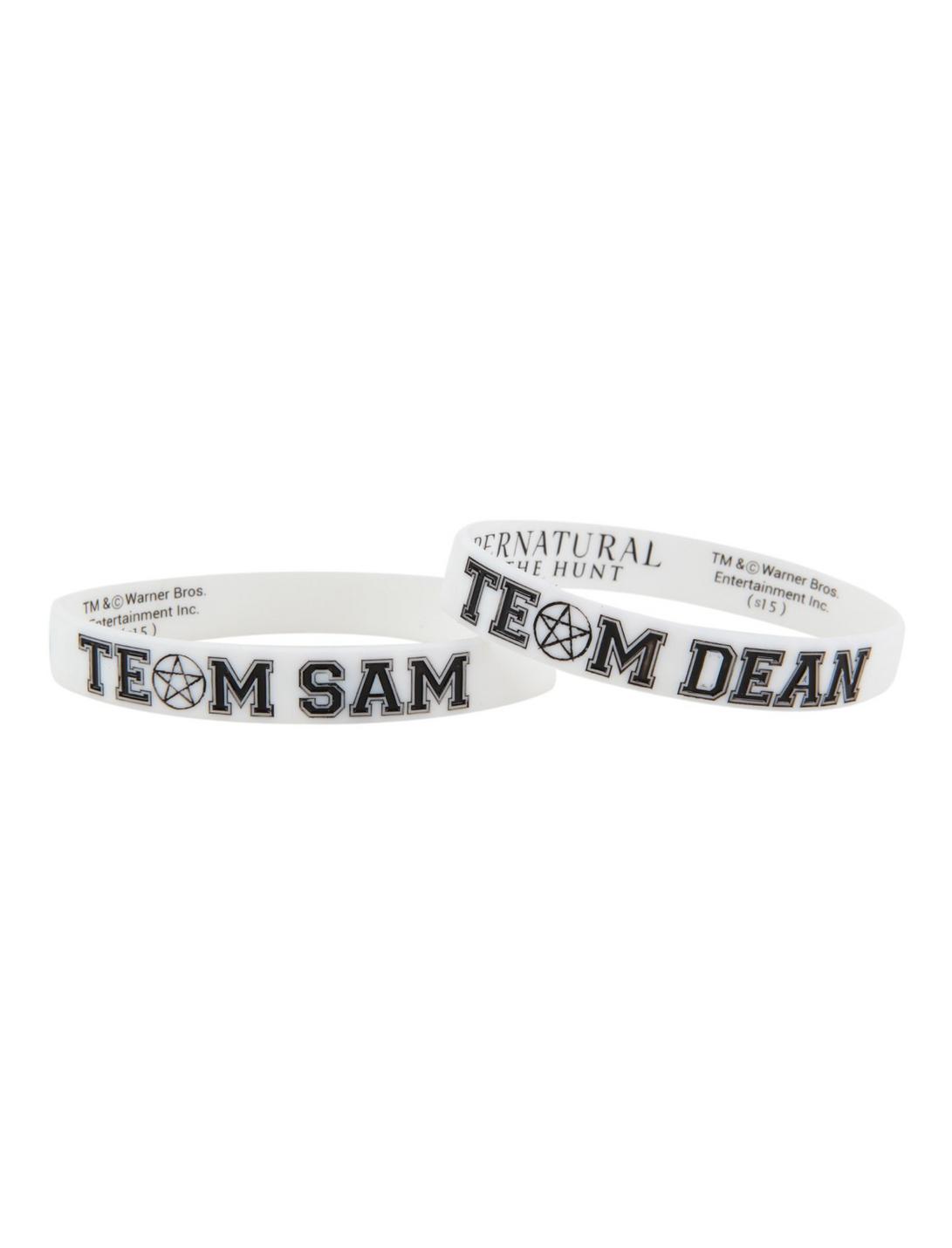 Supernatural Team Sam Team Dean Rubber Bracelet 2 Pack, , hi-res