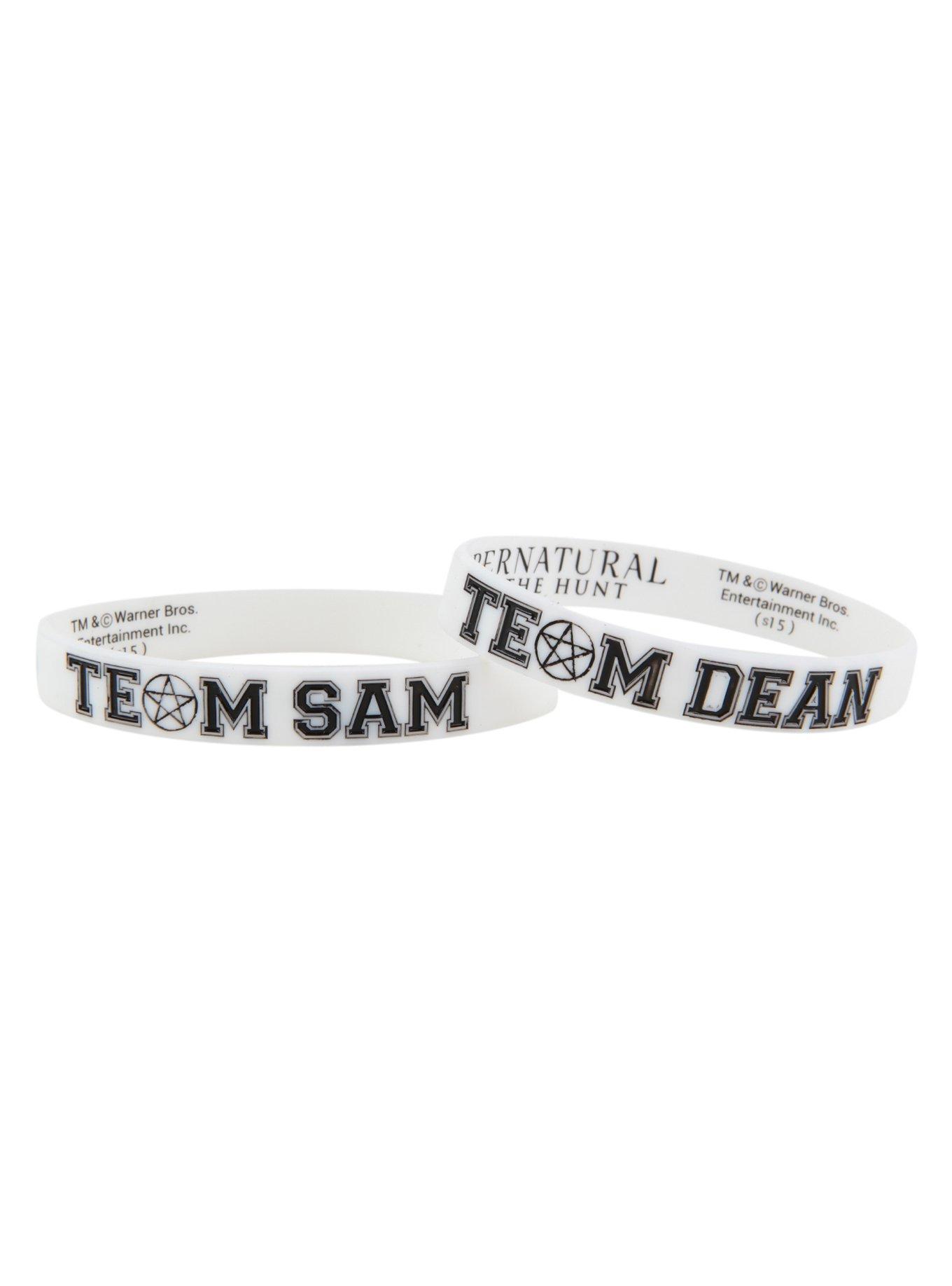 Supernatural Team Sam Team Dean Rubber Bracelet 2 Pack, , hi-res