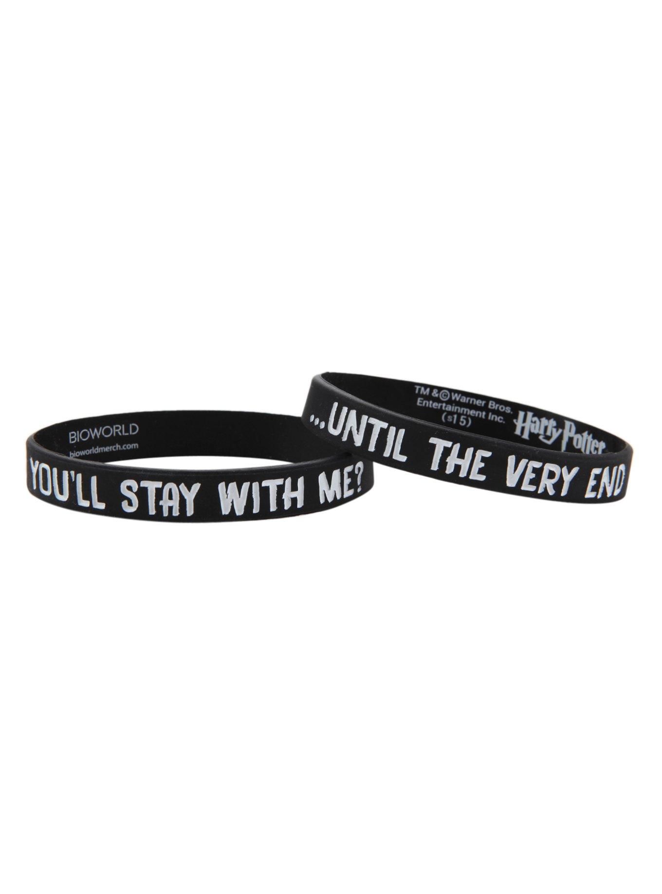 Harry Potter Stay With Me Rubber Bracelet 2 Pack, , hi-res