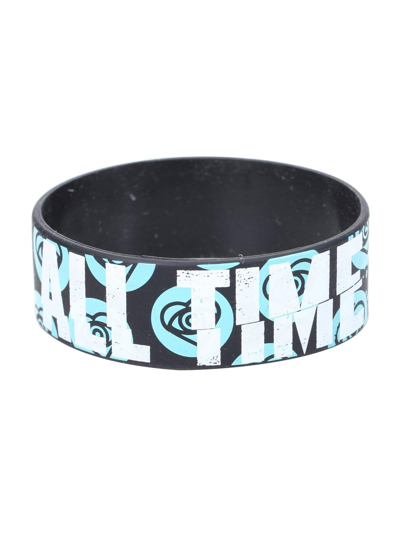 All Time Low Heart Eye Logos Rubber Bracelet, , hi-res