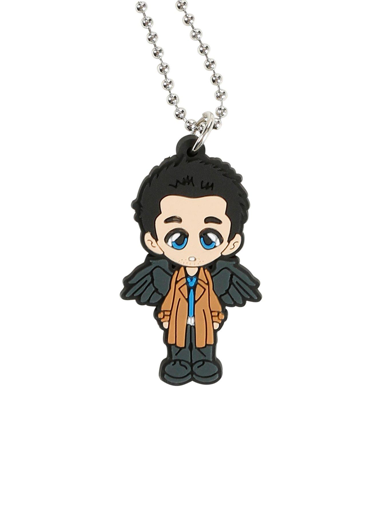 Supernatural Chibi Castiel Shot Bead Necklace, , hi-res