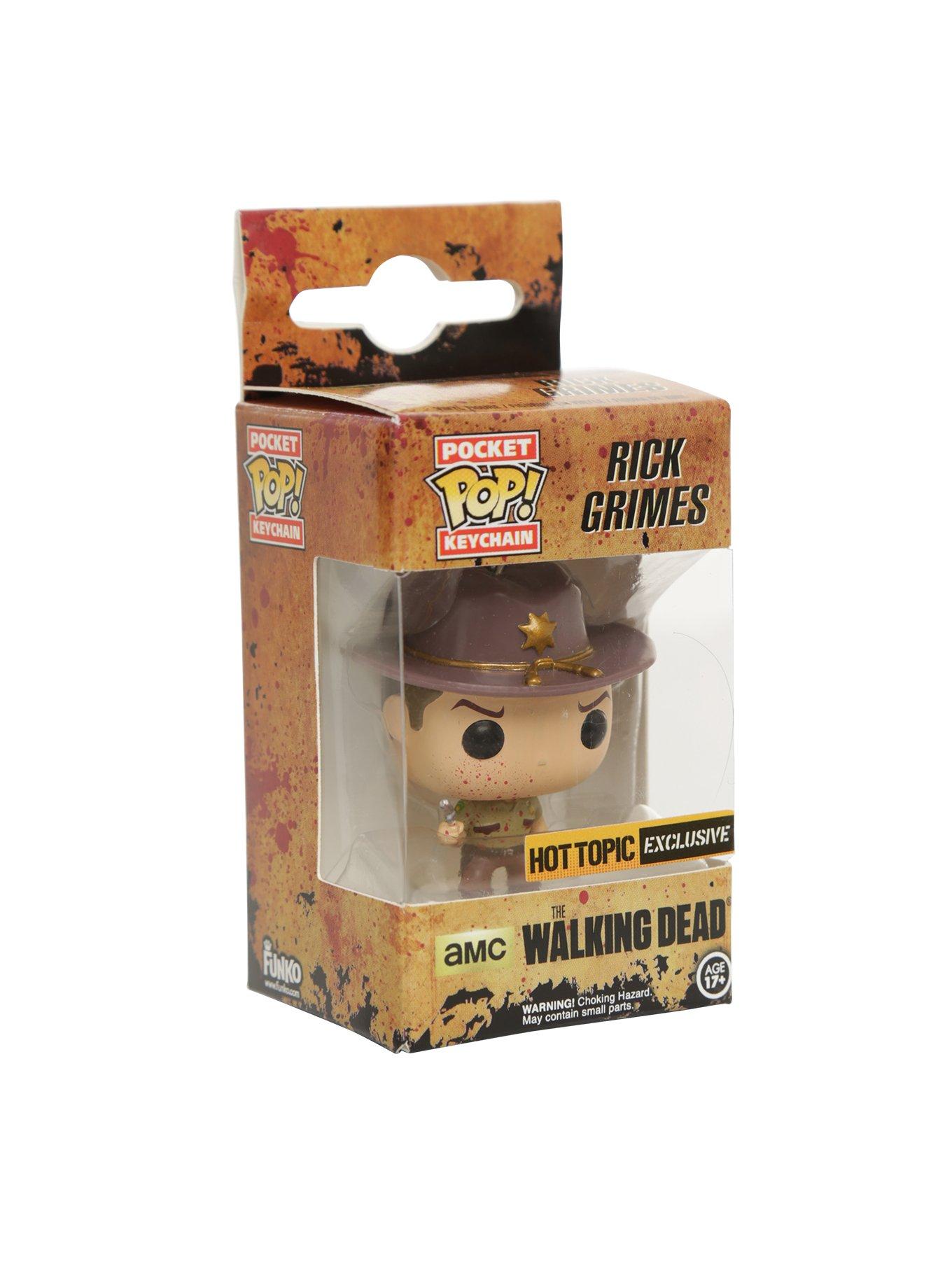 Funko The Walking Dead Pocket Pop! Rick Grimes Key Chain Hot Topic  Exclusive | Hot Topic