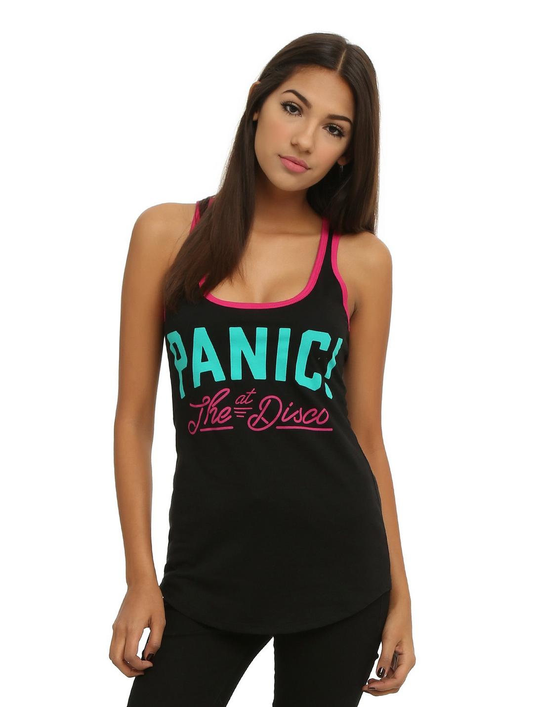 Panic! At The Disco Logo Girls Tank Top, BLACK, hi-res