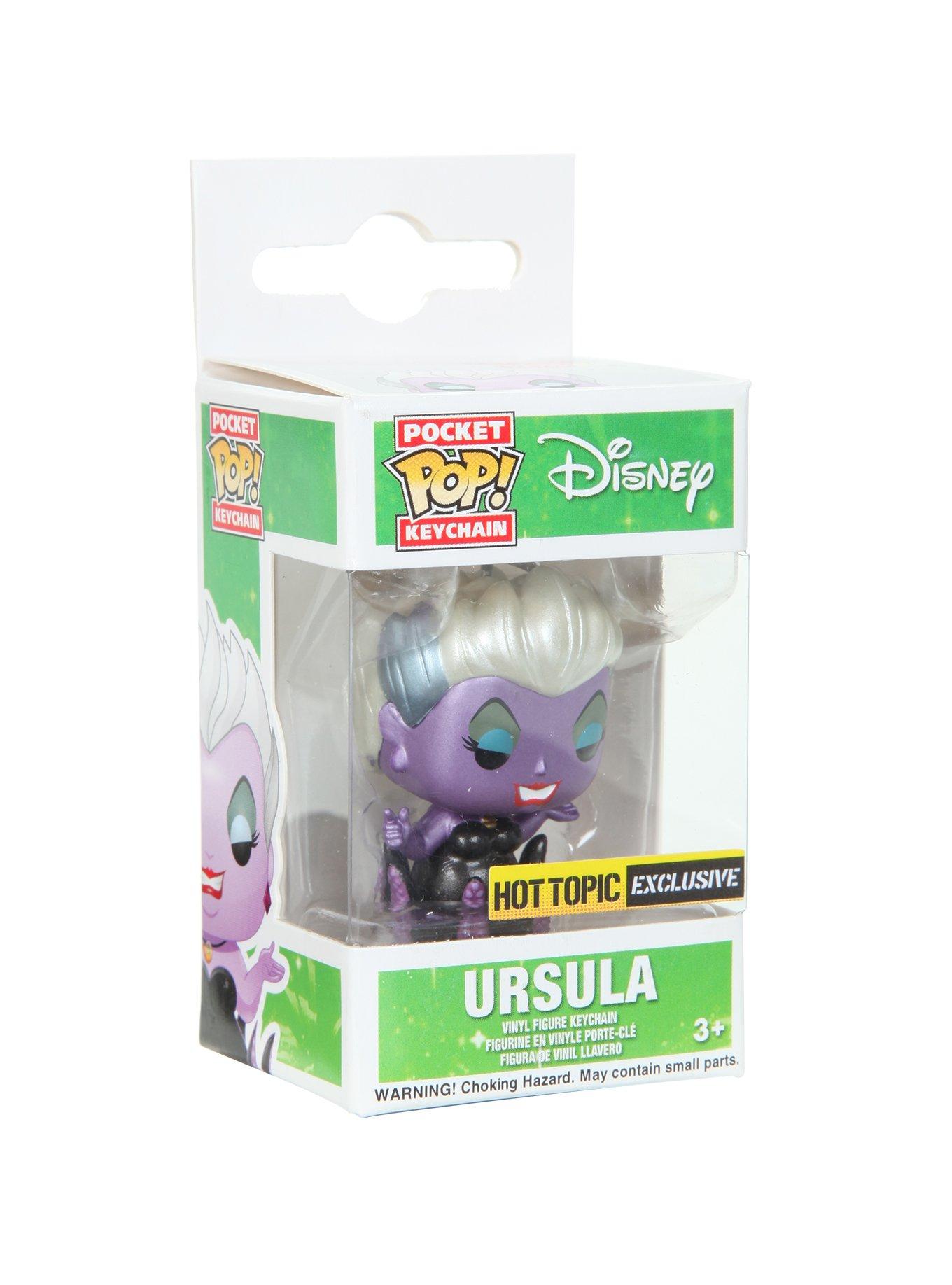 Funko Disney The Little Mermaid Pocket Pop! Ursula (Metallic) Key Chain Hot Topic Exclusive, , hi-res