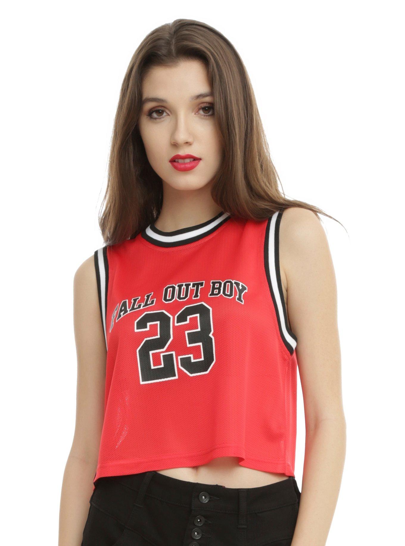 Fall Out Boy Immortals Girls Jersey Tank Top, RED, hi-res