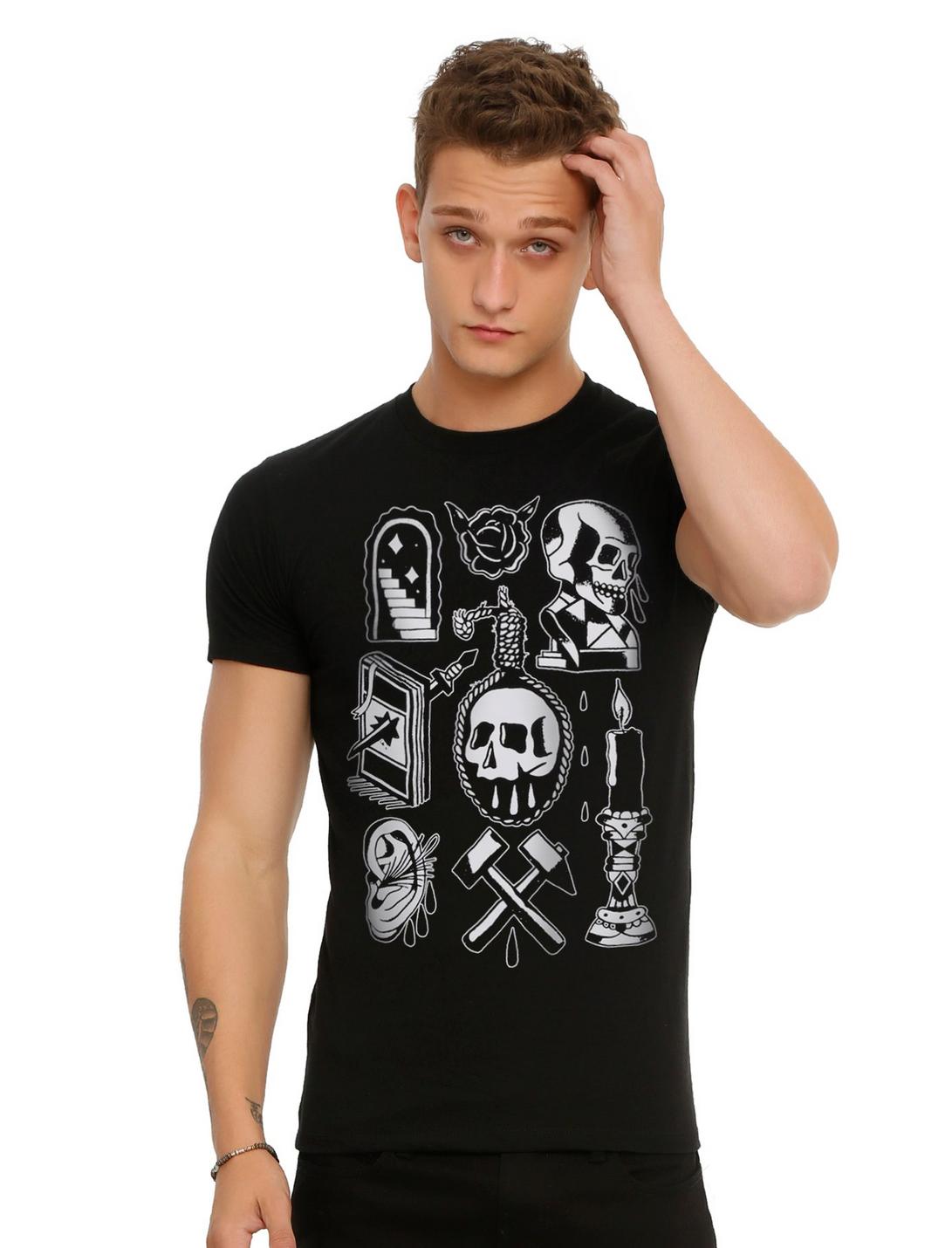 Teen Hearts Flash Art T-Shirt, BLACK, hi-res
