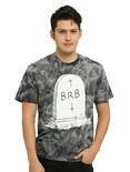 BRB Gravestone Tie Dye T-Shirt, , hi-res