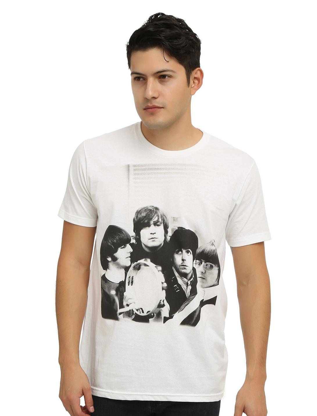 The Beatles Tambourine Band Photo T-Shirt, , hi-res