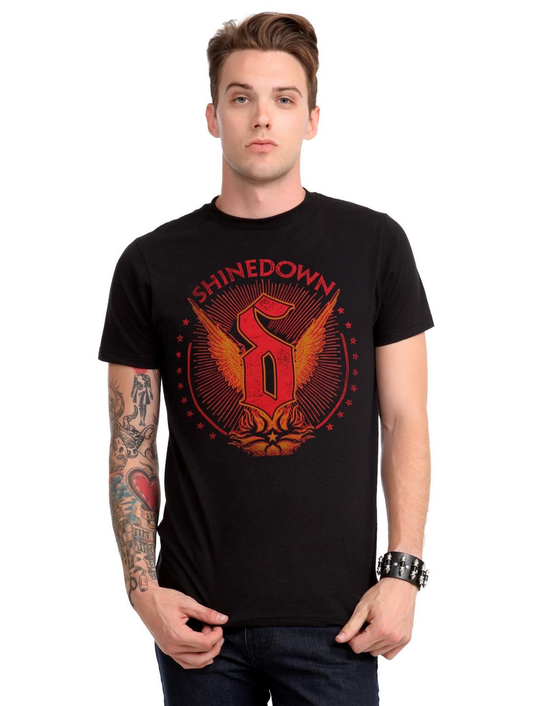 Shinedown Winged Logo T-Shirt, , hi-res