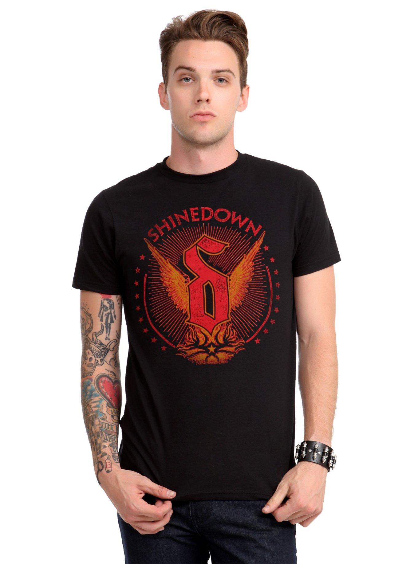 Shinedown Winged Logo T-Shirt, , hi-res