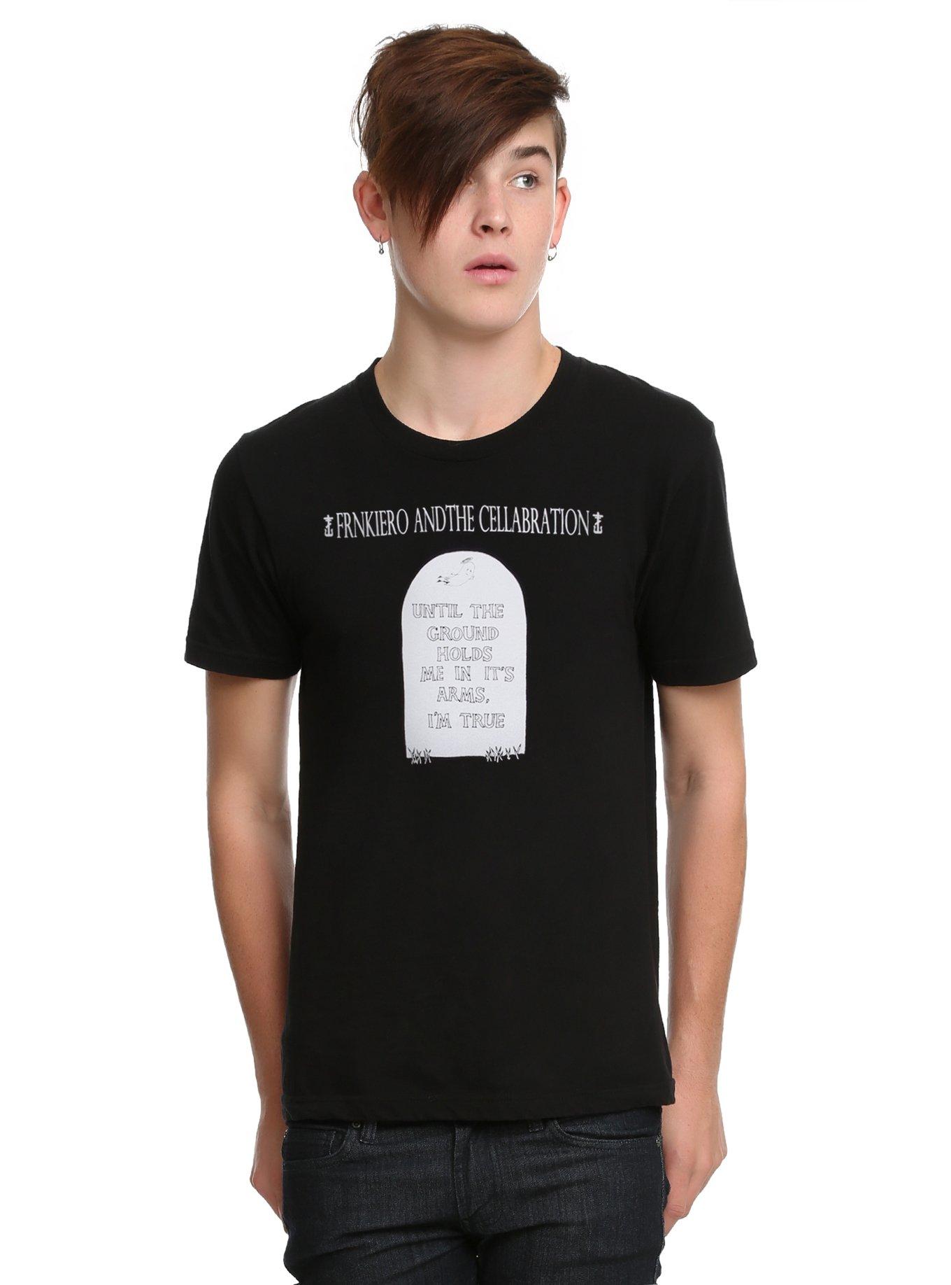 Frnkiero Andthe Cellabration Tombstone T-Shirt, BLACK, hi-res