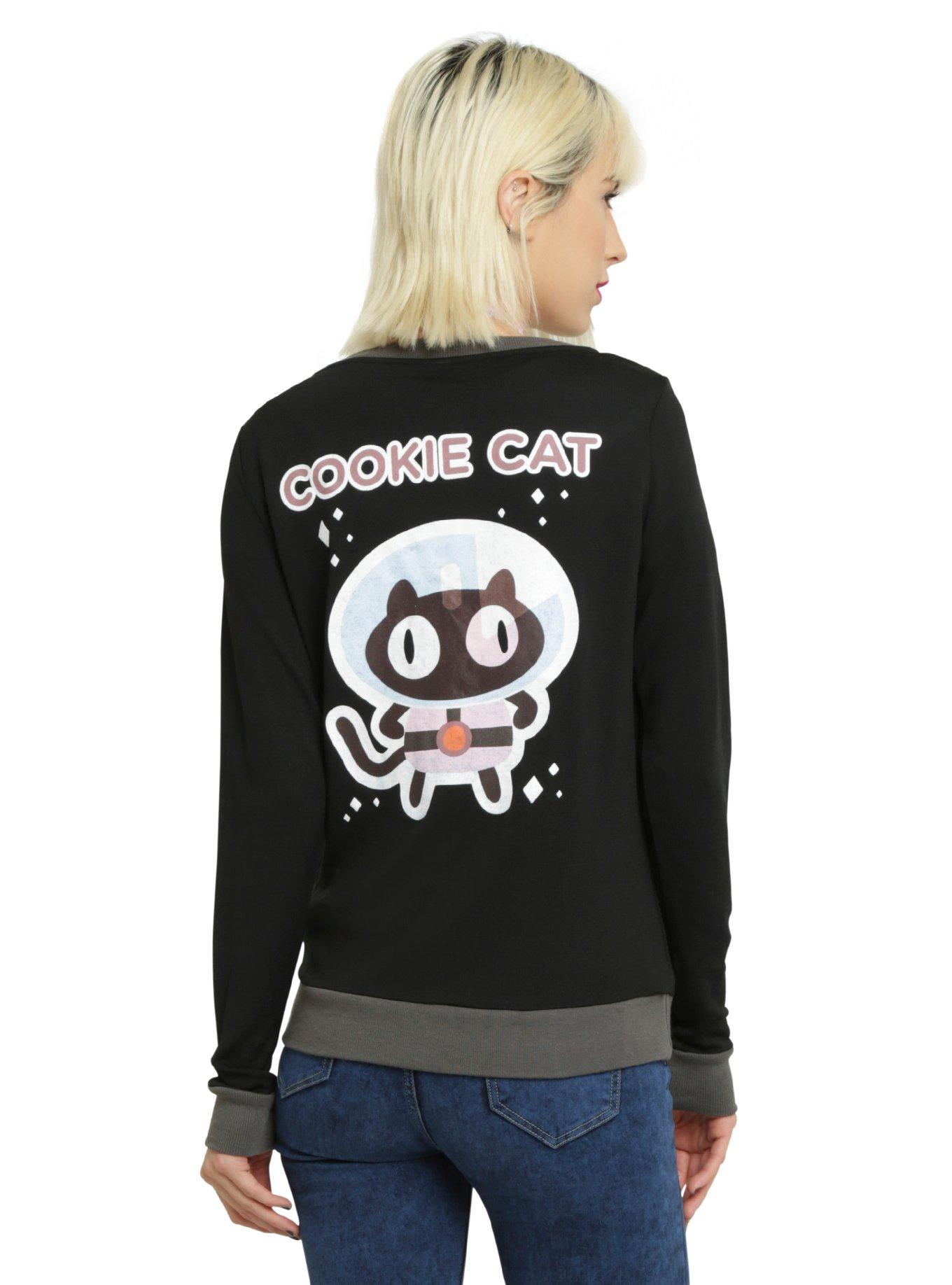 Steven Universe Cookie Cat Girls Cardigan, BLACK, hi-res