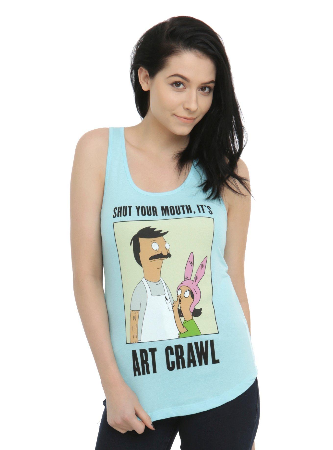 Bob's Burgers Art Crawl Girls Tank Top, BLUE, hi-res