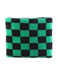 Black & Green Checker Wristband, , hi-res