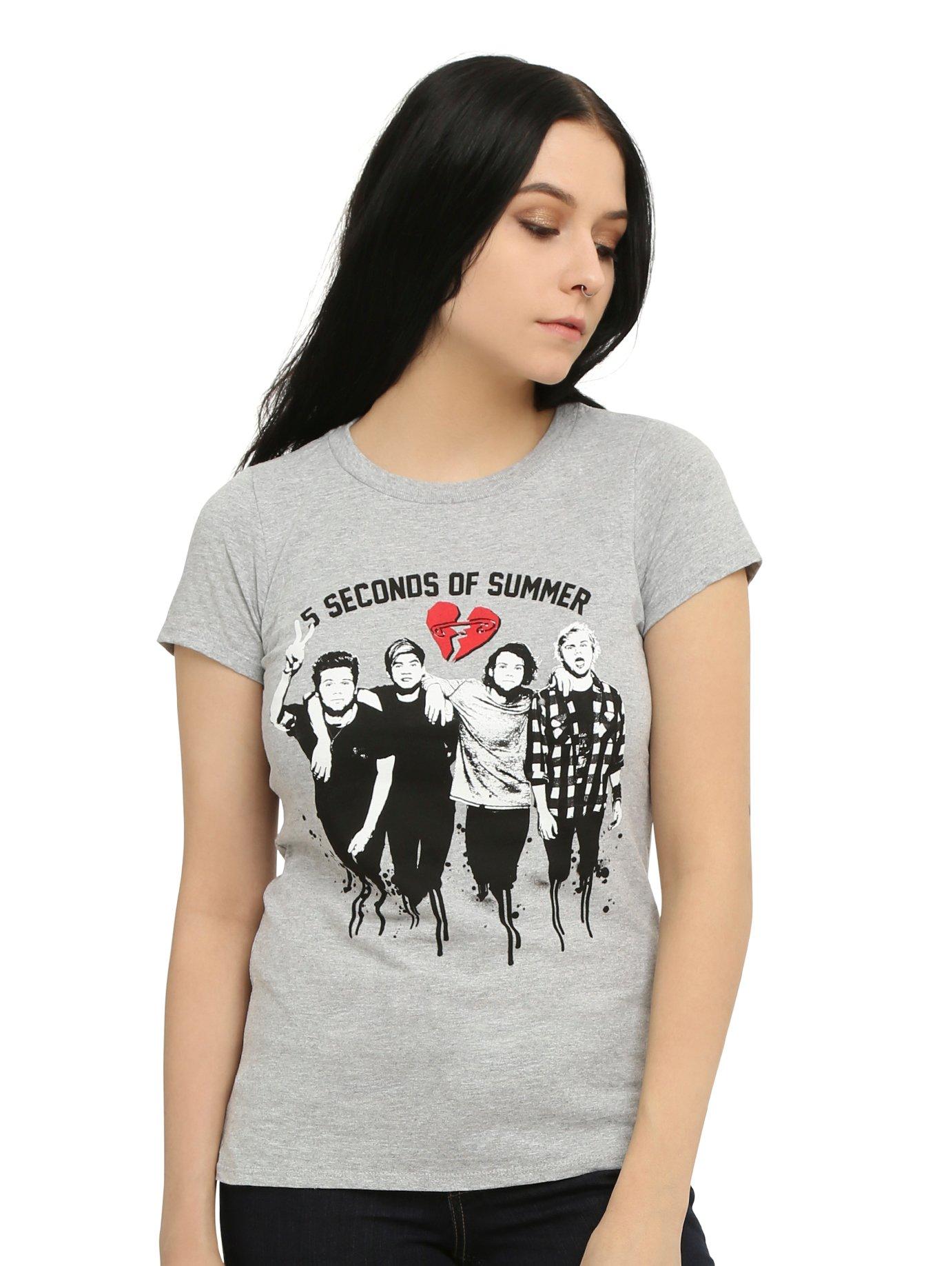 Five Seconds Of Summer Drip Photo Girls T-Shirt, , hi-res