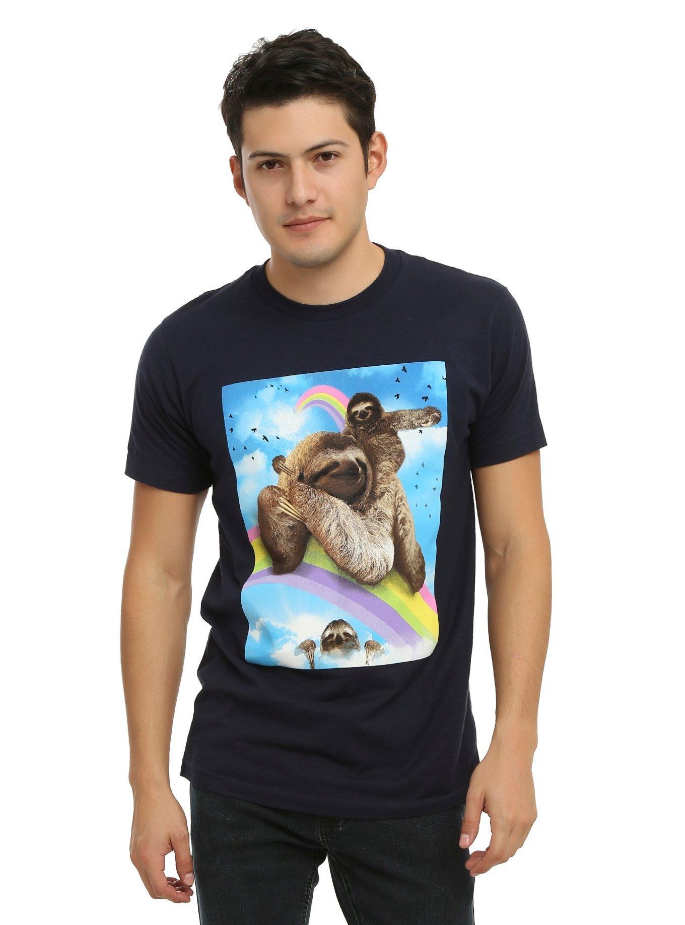 Rainbow Sloth T-Shirt, , hi-res