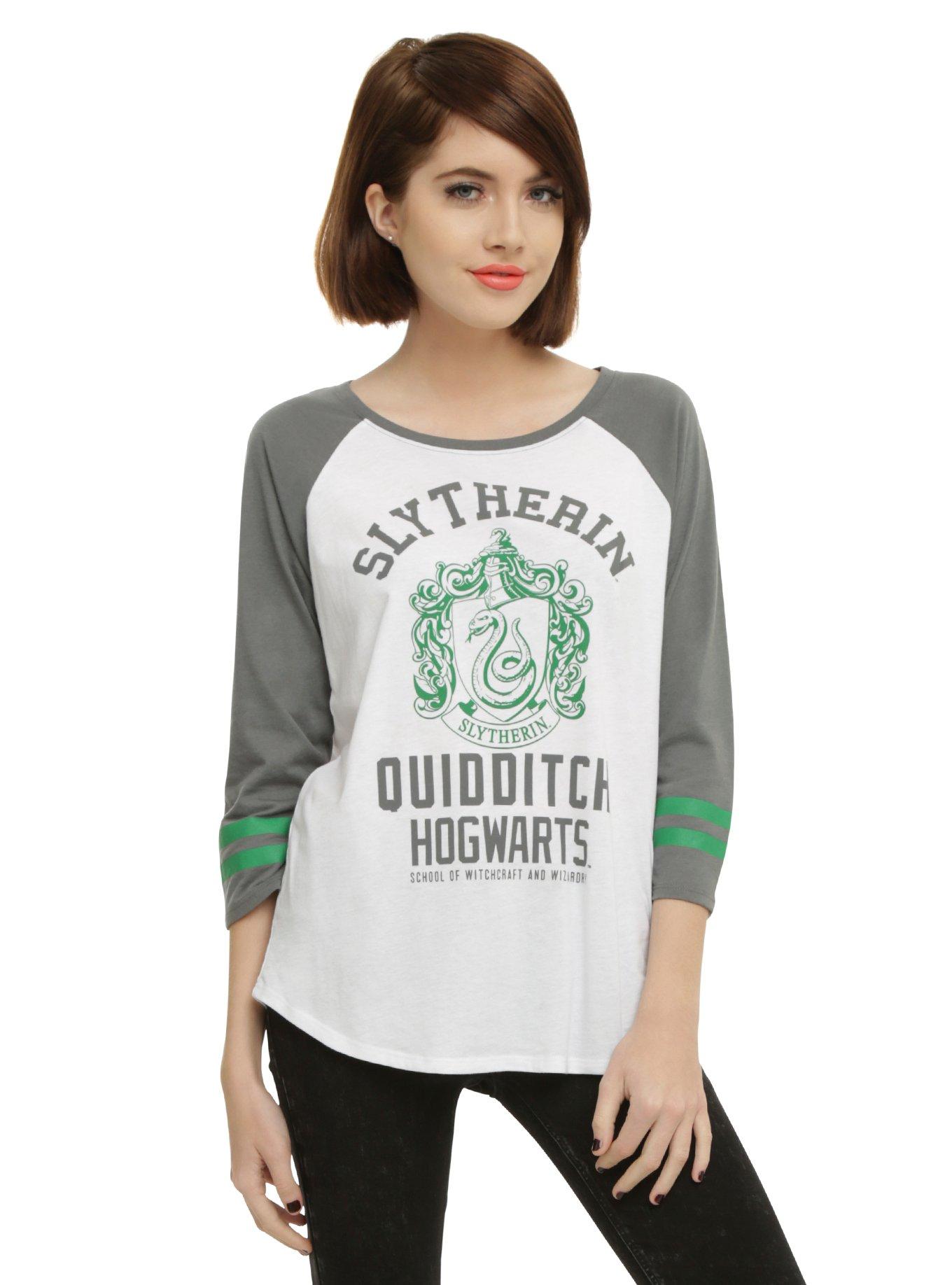 Harry Potter Slytherin Quidditch Girls Raglan, , hi-res view 1
