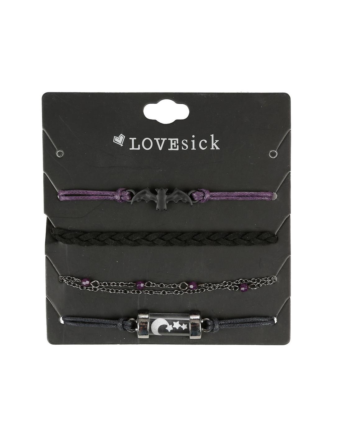 Bat Vial Black & Purple Bracelet Set, , hi-res
