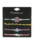 Pastel Rainbow & Pentagram Cord Bracelet Set, , hi-res