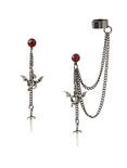 Sword And Dragon Drop Earring And Cuff Set, , hi-res