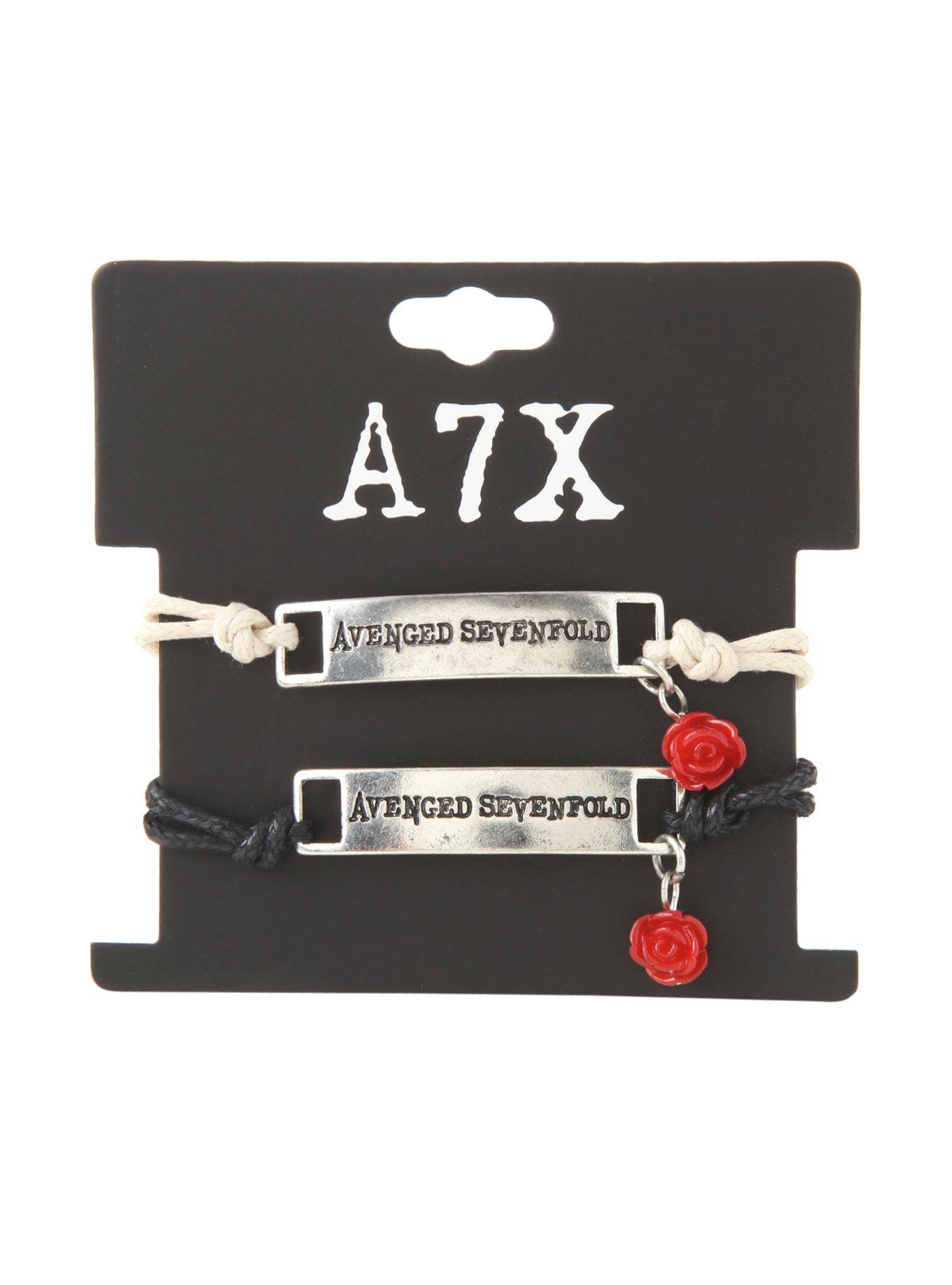 Avenged Sevenfold Nameplate Cord Bracelet Set, , hi-res