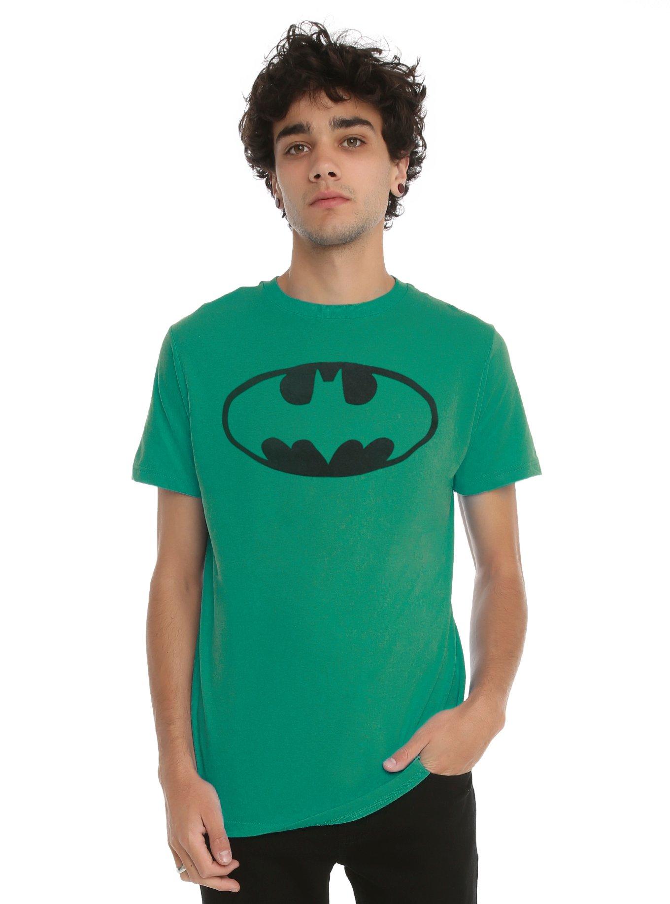 DC Comics Batman Logo T-Shirt, GREEN, hi-res