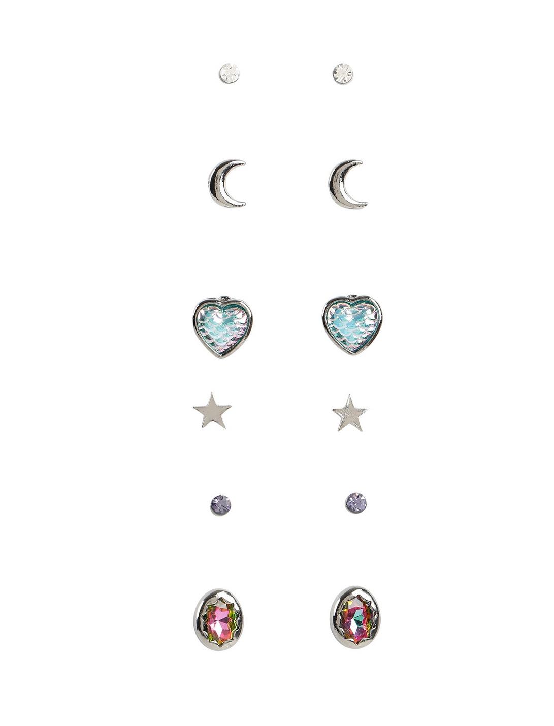 Dragon Scale Heart & Egg Earrings Set, , hi-res