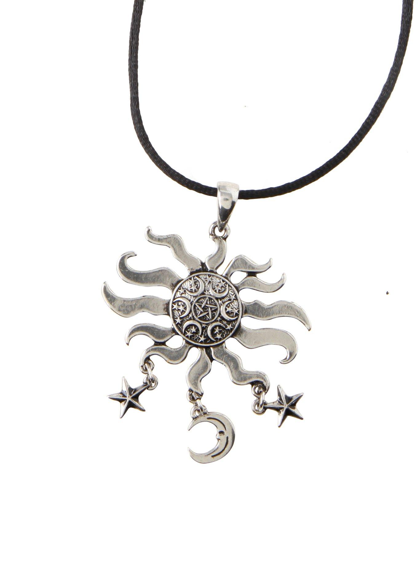 Pentagram Celestial Cord Necklace, , hi-res