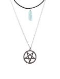 Pentagram & Turquoise Choker & Necklace Set, , hi-res