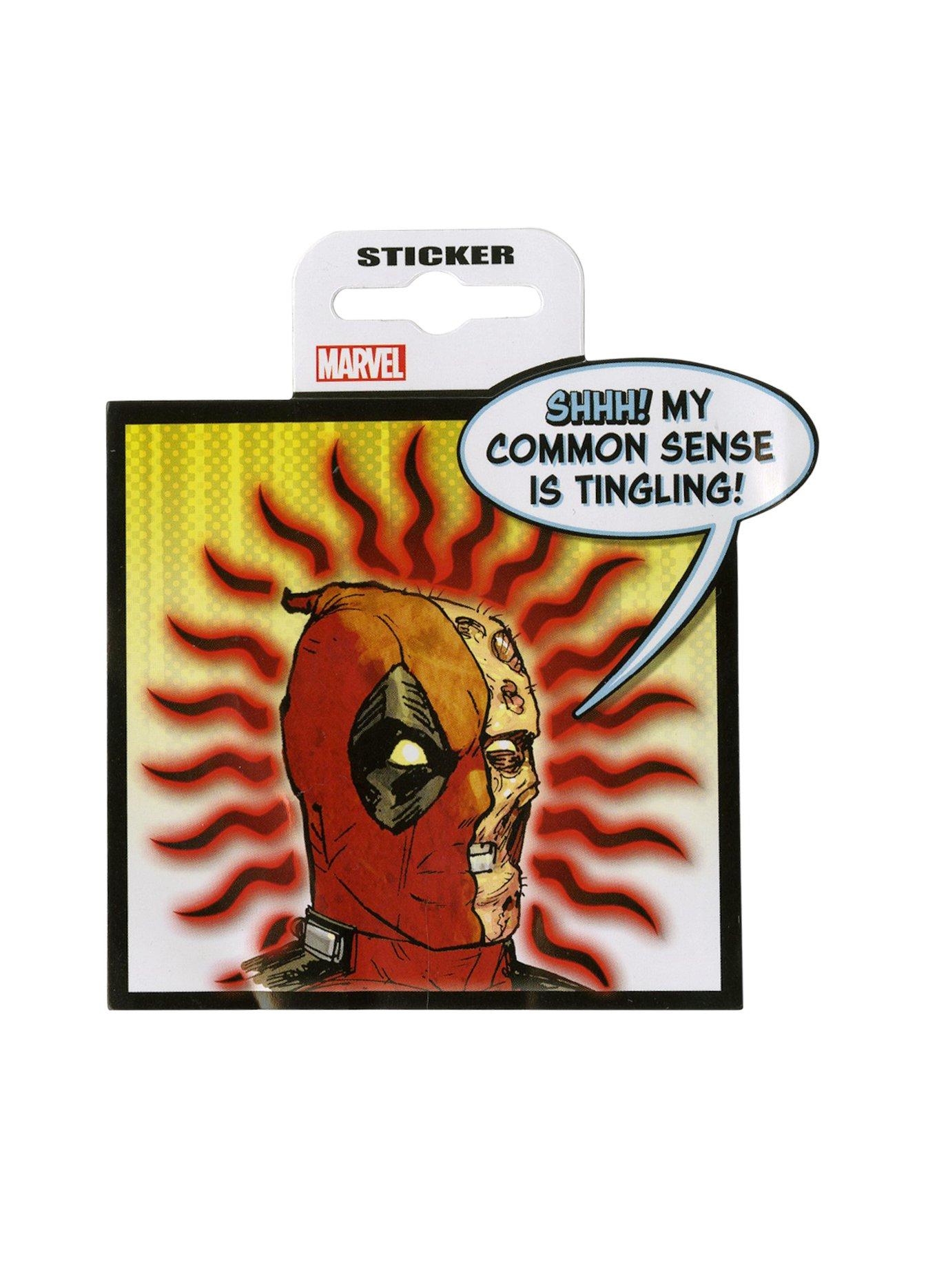 Marvel Deadpool Common Sense Sticker, , hi-res