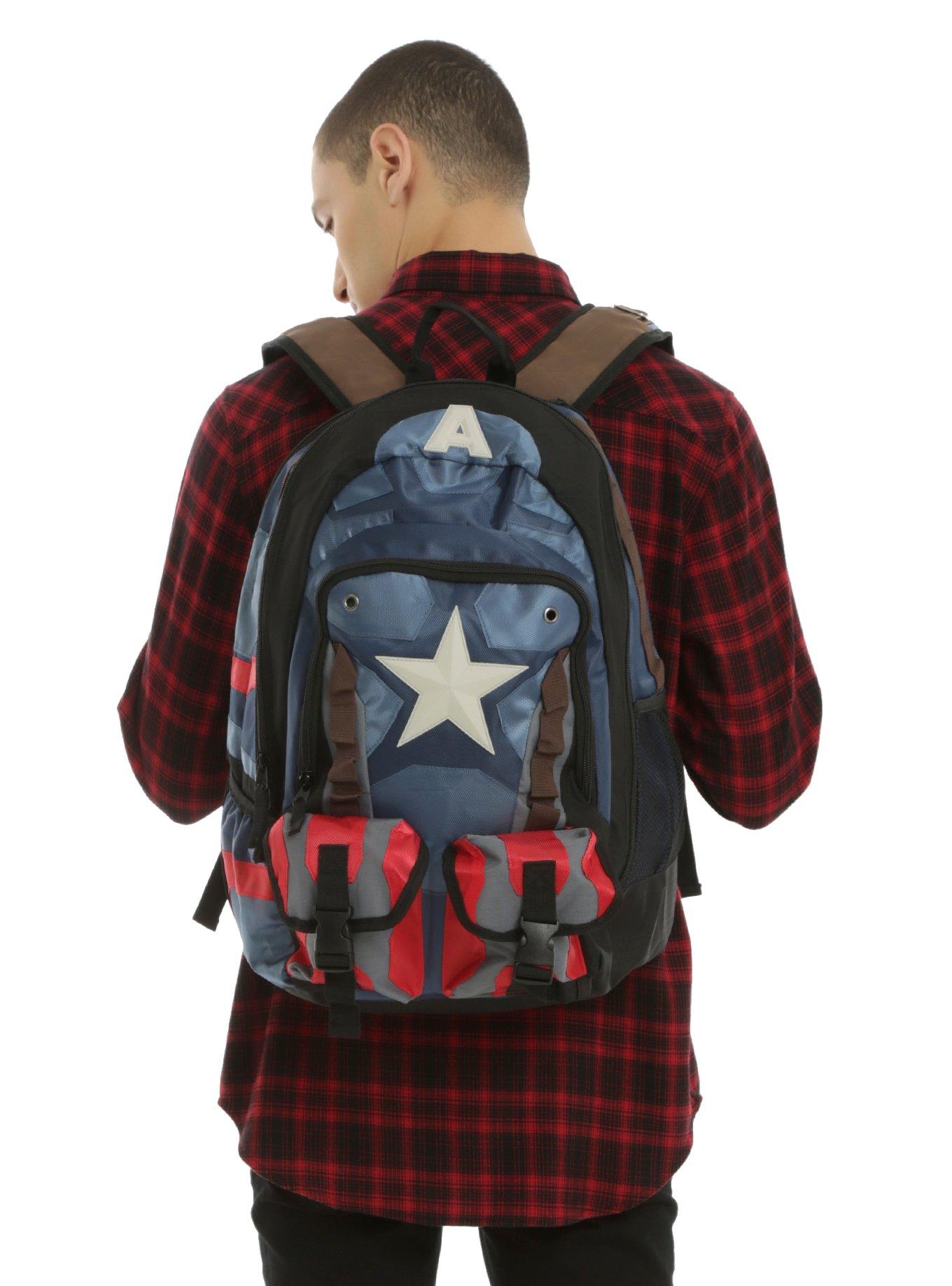 Captain america on sale backpack hot topic